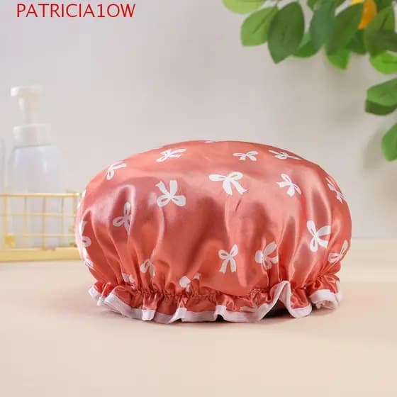 PATRICIA1OW Toucas De Banho De Camada Dupla , Impermeáveis Antiincrustantes , Touca De Shampoo Reutilizável