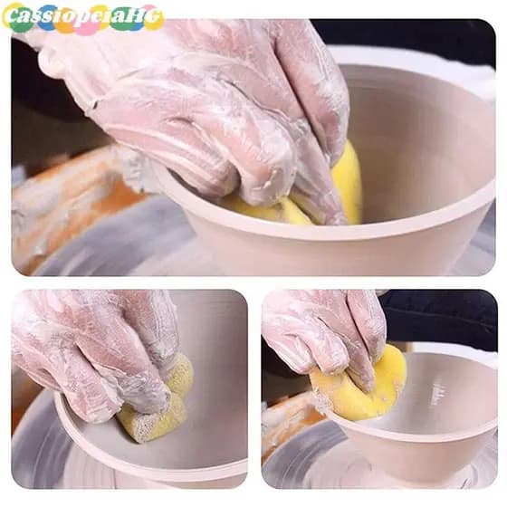 (Cassiopeiahg) 10/20 Unidades De Esponja De Cerâmica De Formato Redondo Jogando Espuma Absorvente De Água Escultura Argi