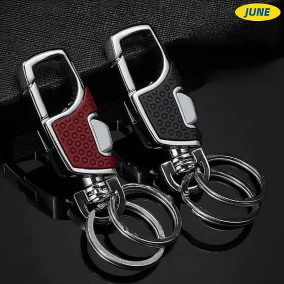Porta-Chaves De Junho , Chaveiro De Carro Aberto Com Um Clique À Prova De Perdas , Pingente De Portátil Fecho Preto