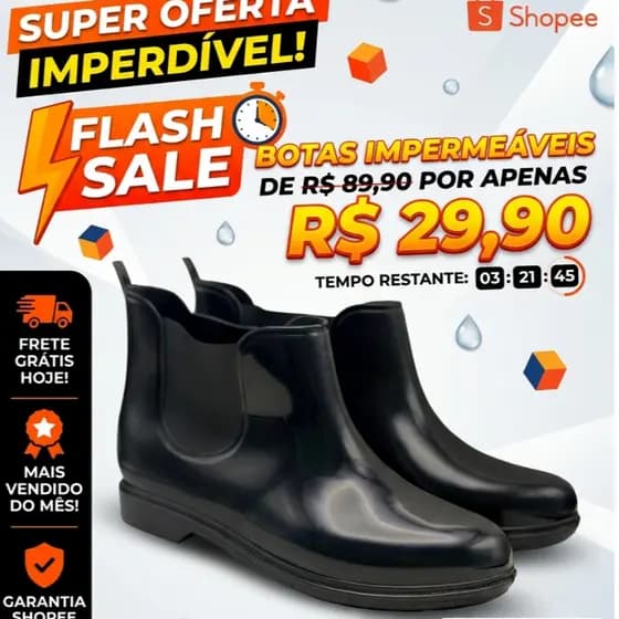 BOTA PARA FAXINA IMPERMEAVEL