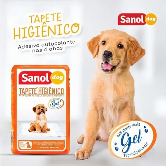 TAPETE HIGIÊNICO PARA CÃES SANOL DOG 60X80CM