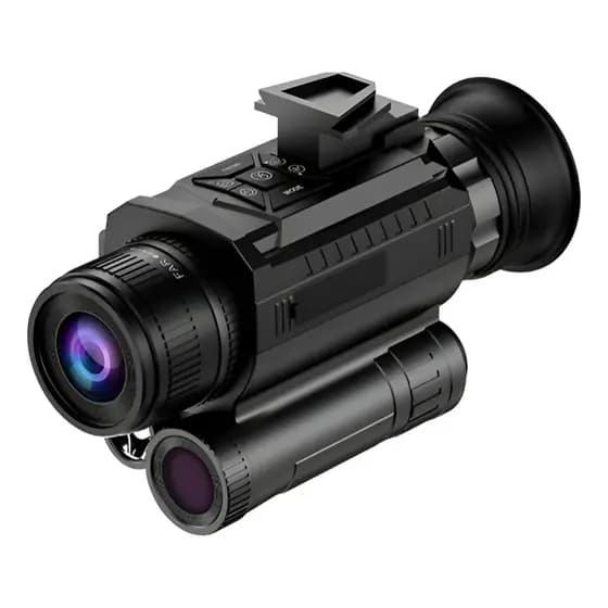 Monóculo Visão Noturna Infravermelho Z9005 com Zoom Ajustável, Tela HD, Grava Fotos e Vídeos, Ideal Caça e Vigilância