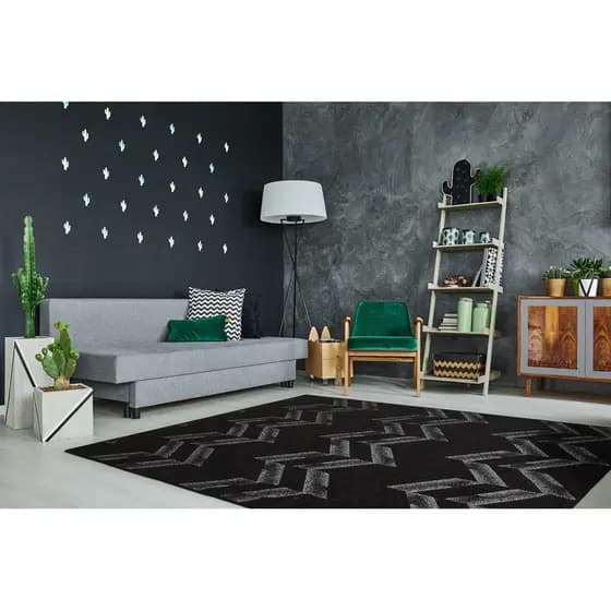 Tapete Moderno Luxo Sala 250x200 Quarto Funcional Sem Pelo Tecido Jacquard