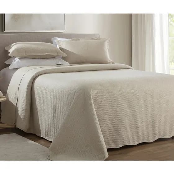 Kit Colcha Casal 3 Peças 200 Fios Dupla Face Liso Cobre Leito 210x230cm Market Macio Decorativo