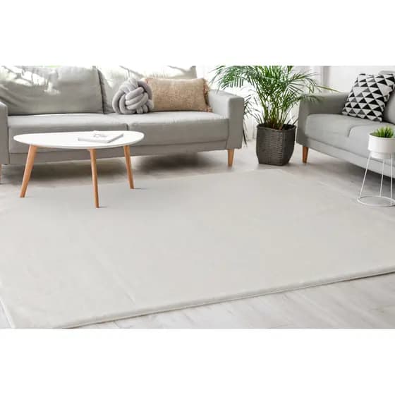 Tapete Sala Quarto 100x140 Clinica Sierra Jazmini Pelo Médio Super Macio Liso
