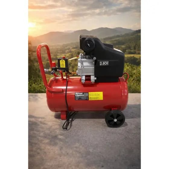 Compressor de Ar Elétrico Portátil Etimac - MAM-8,7/50BR Monofásica 50L 2,5hp 220V e 110V 60Hz