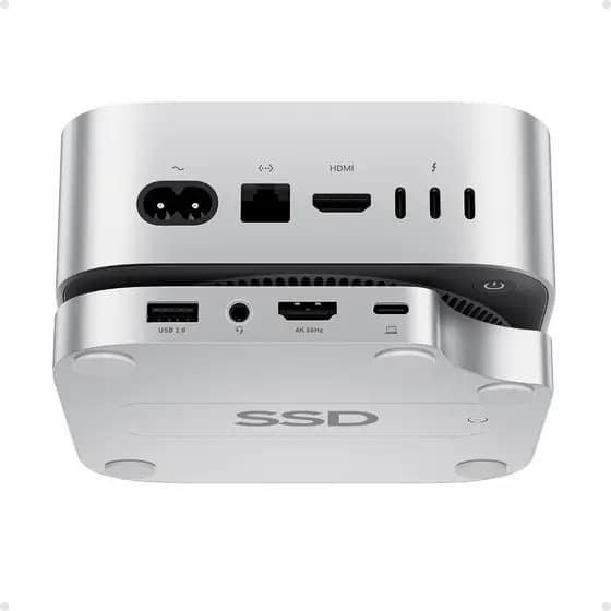 PULWTOP Hub Usb C Dock Station Mac Mini M4 e Mac Mini M4 Pro com Case SSD Nvme HDMI 4K60Hz