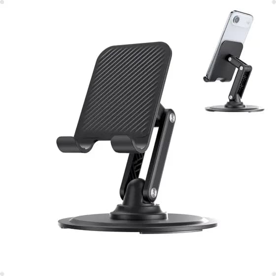 Suporte de celular ajustável para mesa, suporte dobrável com rotação de 360° com todos os modelos de iPhone