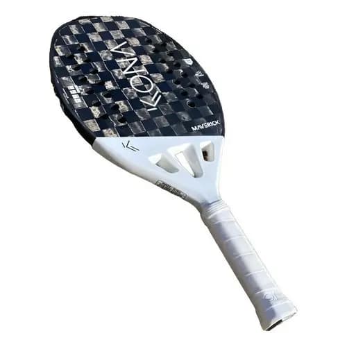Raquete Beach Tennis Kona Maverick White Carbono 18k 2023 Branco