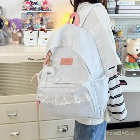Mochila Ita Bag Estilo Japonês e Coreano Tie-Dye, Mochila Bonita para Meninas, Mochila Escolar Casual Versátil, Mochila