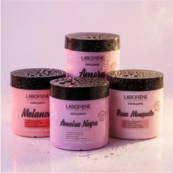 Esfoliante Corpo e Rosto Skincare 500g/Clareador Auxilia no Clareamento da Pele - Laborene