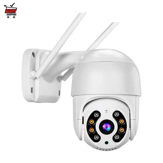 Câmera de Segurança IP PTZ Externa Wi-Fi HD Monitoramento Celular Noturna Cores