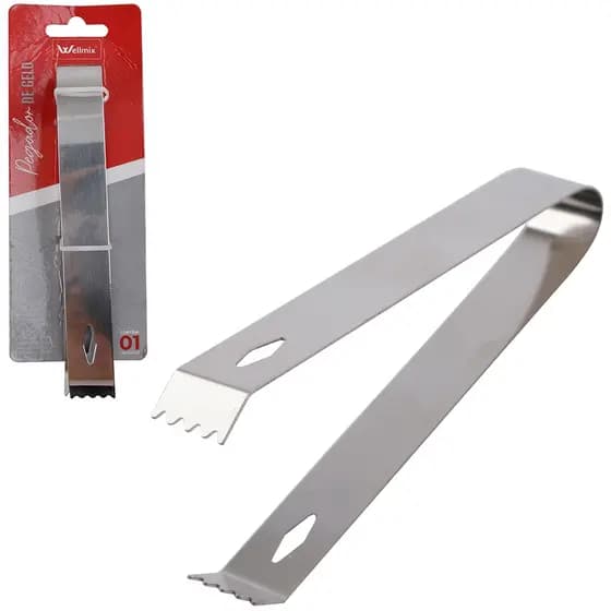 Pegador de Gelo Frutas Inox 15cm