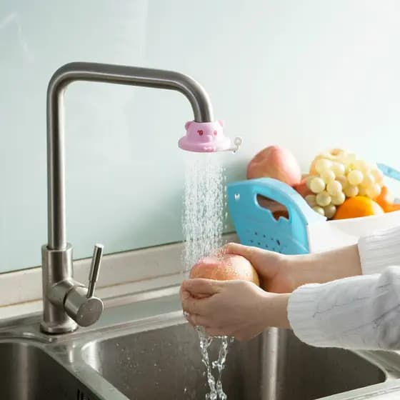 Extensor de bico anti-respingo para torneira, filtro economizador de água para torneira de cozinha e chuveiro, filtro de