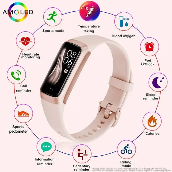 C60 Pulseira Esportiva Inteligente Monitoramento de Freqüência Cardíaca Pedômetro de Três Provas Lembrete de Sono Pulsei
