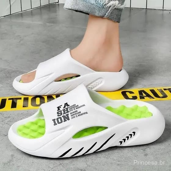 Chinelos Masculinos 2023 Novos Esportivos para o Verão, Antiderrapantes, Anti-odor, Super Macios, Vermelhos, Sola G