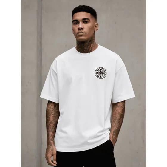 Camiseta Masculina Religiosa São Bento Street Style Premium Envio Rápido