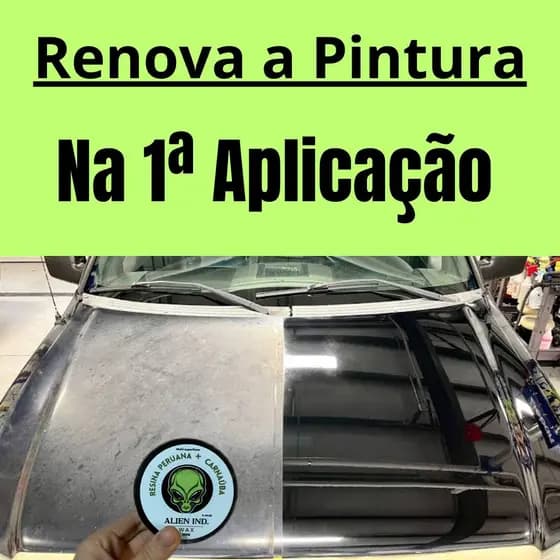 Cera Automotiva Alien Espelho Cerâmico – Remove Riscos Superficiais, Repele Água, Proteção Sol e Chuva