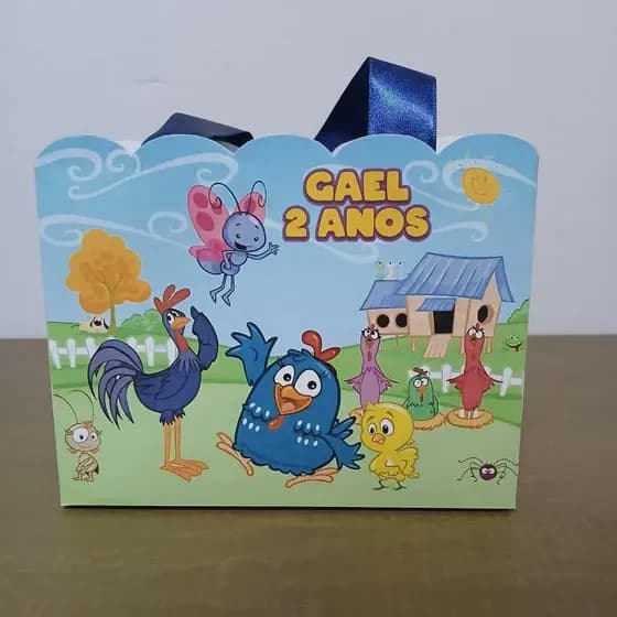 Sacolinha Personalizada Galinha Pintadinha - Caixinhas Personalizadas – Lembrancinhas Personalizada