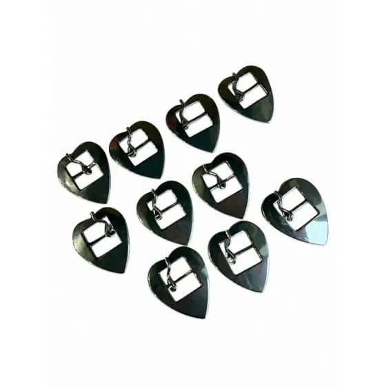 kit de 10 Fivelas coração 22MM para arreatas em geral.