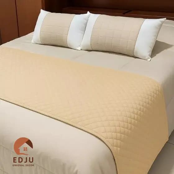Peseira de Cama Casal / Queen 2,00m x 66cm Microfibra 180 Fios Matelada Ultrassônica