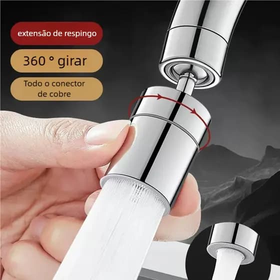 Aerador SUEBR 2 Modos Filtro - 360° Rotativo, Anti-Splash para Cozinha