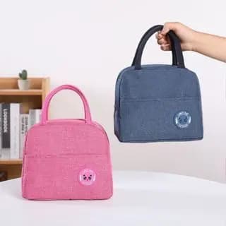 Kit1-2 unidades Bolsas Térmicas Portátil Lancheira Térmica Marmita Viagem, para adulto e crianças