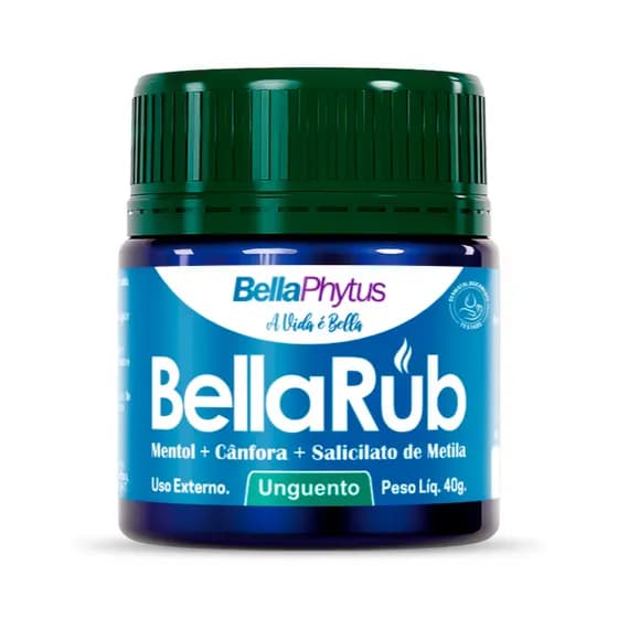 BellaRub Pomada Mentol Unguento 40g mentolada, sensação refrescante, Sensação de frescor BellaPhytus
