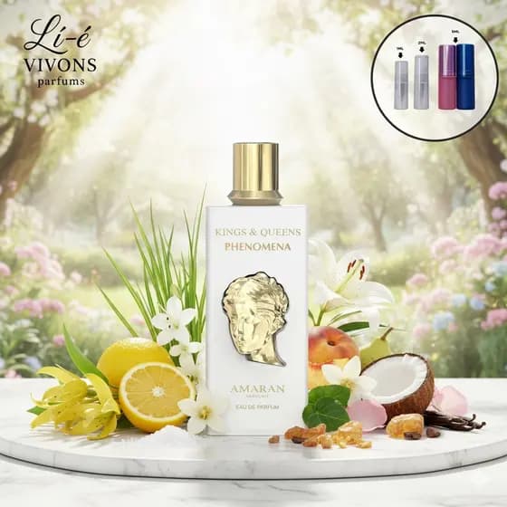 Perfume árabe Kings & Queens Phenomena - Marca: Amaran - Produto 100% original