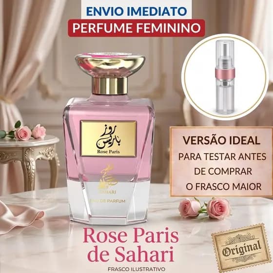 Perfume feminino Rose Paris Rasasi FEMININO SOFISTICADO DOCE NA MEDIDA CERTA BAUNILHA DELICIOSA