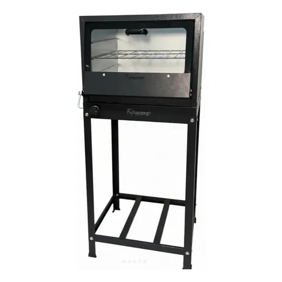 Forno A Gás 80 Litros Com Cavalete Tampa De Vidro Profissional