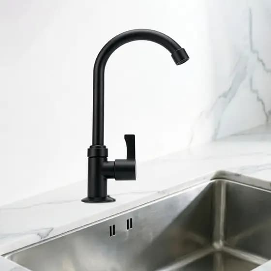 360 ° Torneira De Cozinha Giratória , Bico Curvo Flexível E Design Ajustável , Anti-Respingos Para Pia Doméstica