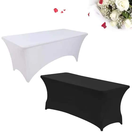 Toalha Capa De Mesa Elástica Oxford Retangular 1,83m × 75cm
