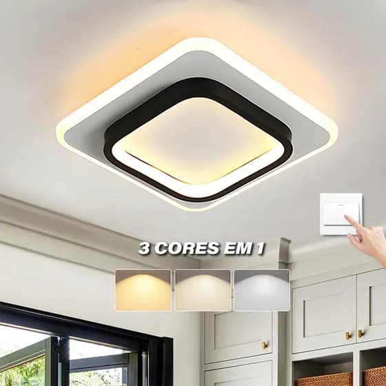 3 Cores Plafon Luminária De Teto Pala Sala 110V-220V LED Sala De Estar Quarto Corredore Cozinha