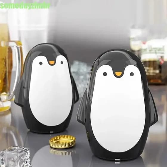 SOMEDAYZL0M Abridor De Garrafas De Pinguim , Automático Cerveja Que Economiza Trabalho , Criativo
