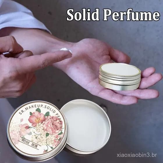 Perfume Sólido para Mulheres Perfume Portátil Bálsamo Sólido de Longa Duração Fragrância Fresca e Elegante Desodorante C