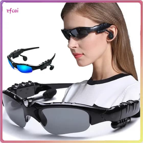 Fone De Ouvido Sem Fio Esportivo Portátil Bluetooth Óculos De Sol Sem Fio V4 Para Android E Iphone óculos de sol