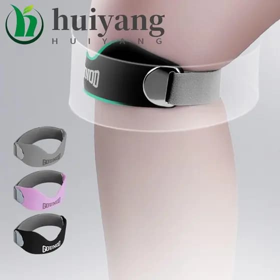 HUIYANG Joelheiras Patela Strap , Almofada Respirável Pressão Joelho Suporte , Joelheira Esportiva Ajustável