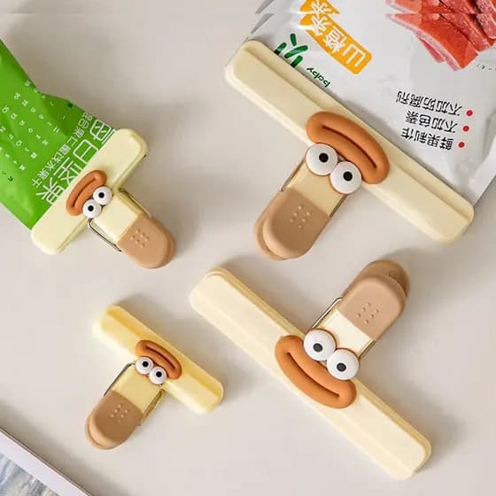 Clipe de vedação de alimentos em forma de T clipe de vedação cozinha à prova de umidade clipe de preservação de alimento