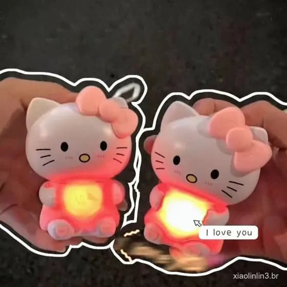 Diga Que Eu Te Amo Doll Sanrio Hello Kitty Kuromi Cinnamoroll Love Heart Toy Casal De Brinquedos Interativos