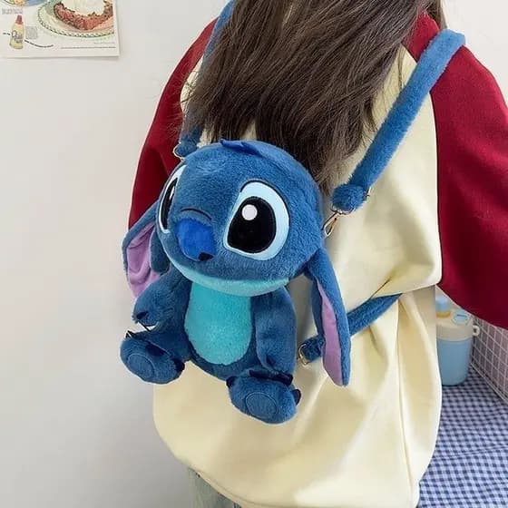 Anime Lilo & Stitch Bolsa De Ombro Mochila Macia Boneca De Pelúcia Estudante
