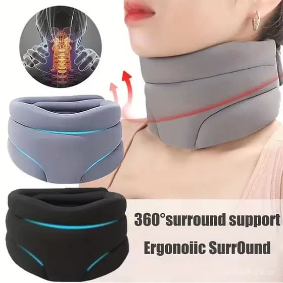 Dormir Espuma Macia Cervicorret Pescoço Cinta Alívio De Pressão Dor Cervical Vértebra Proteção Coluna Viagem Nap Saúde