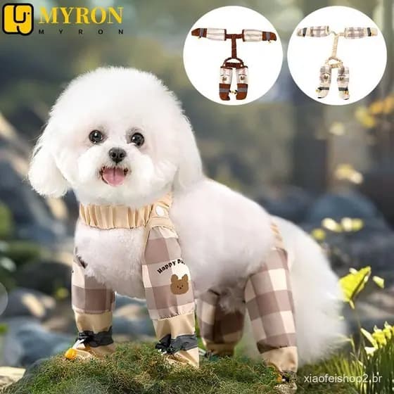 MYRON1 Calças Para Passear Com Animais De Estimação , Ajustáveis De Quatro Patas Cães À Prova De Poeira , Leggings Antid