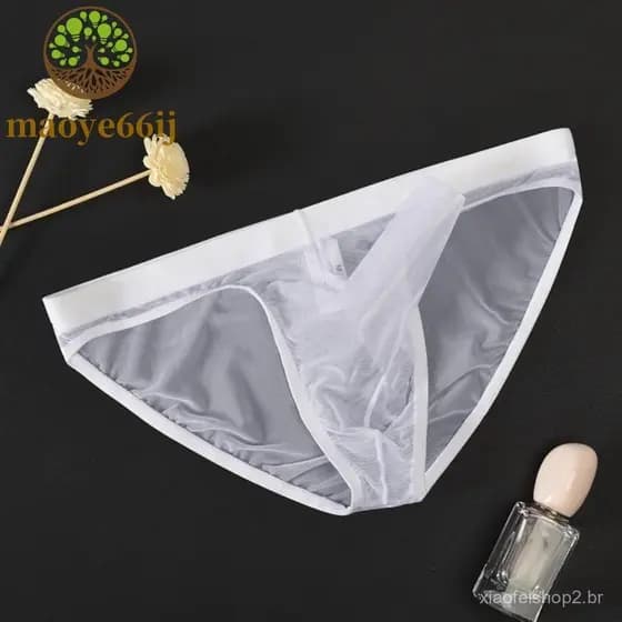 MAOYE66 Cuecas De Nariz De Elefante , Shorts Masculinos De Malha Convexa Em U , Transparentes De Secagem Rápida