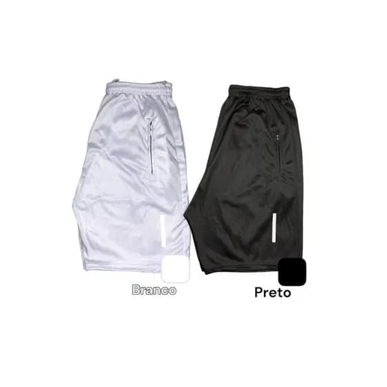 Kit 2 Shorts Bermuda Treino Dry Fit Esportiva refletivo