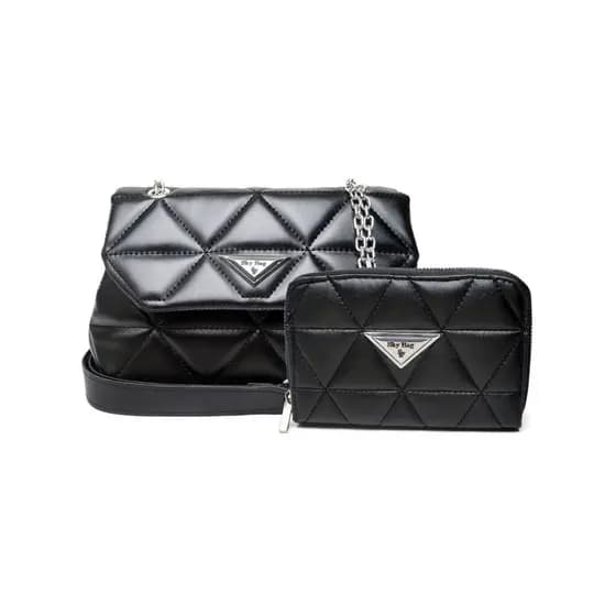Bolsa Feminina Diamante + Carteira Bordada Skybag em Courino MP