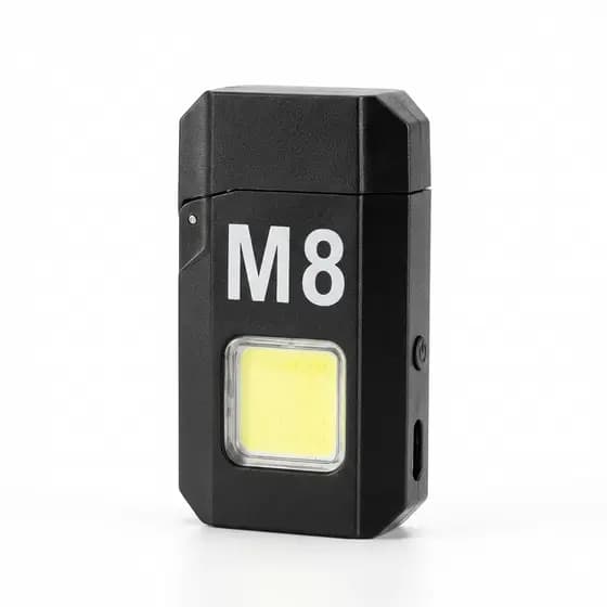 Isqueiro Elétrico com Lanterna LED Recarregável para Uso Cotidiano Estrutura Compacta Wassay Portátil Uso Externo