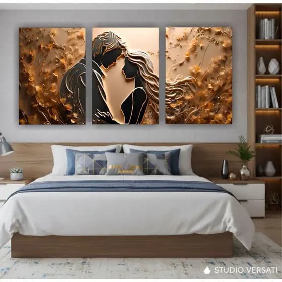 Quadro Decorativo Grande para Quarto de Casal Amor esta no ar Família Sala Quarto ewscritorio