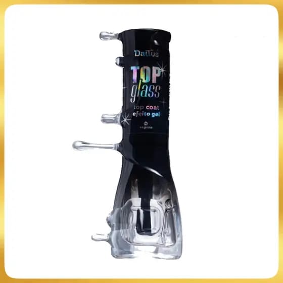 Top Glass Efeito Gel Top Coat Dailus 8ml Seca Sem Cabine Top Glass Gel