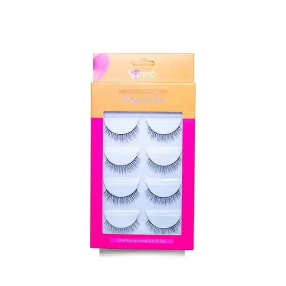 CILIOS POSTIÇOS AMMÔ BEAUTY PERCT SIZE MODEL-AM0030-P1 5 PARES